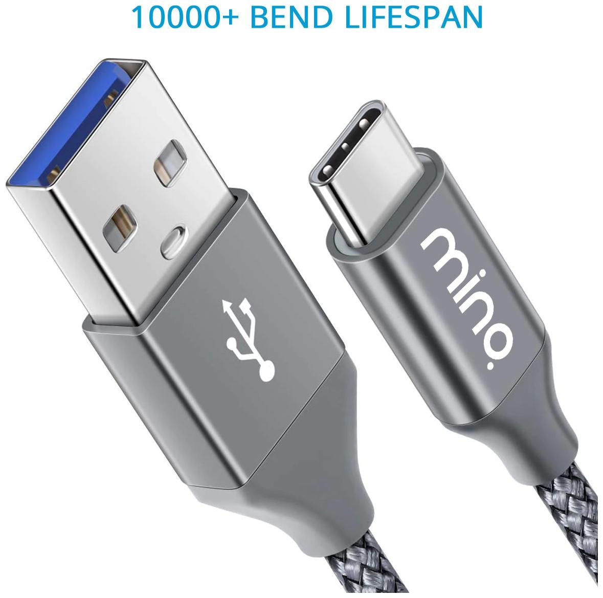 

MINQ Data Charging Type-C Cable ( 1 mtr Grey )
