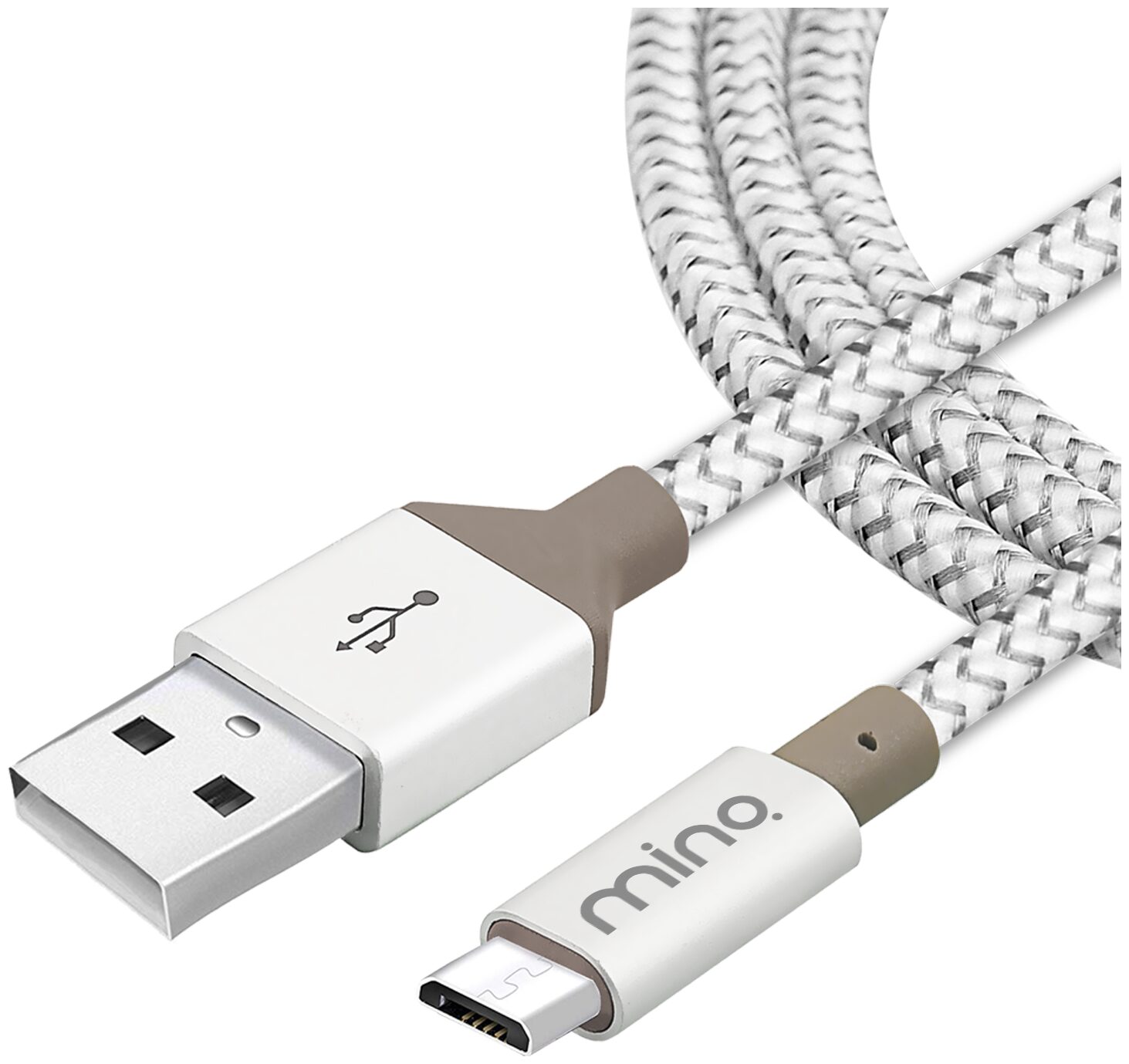 

MINQ Data Charging Micro USB Cable ( 1-1 5m Silver White )