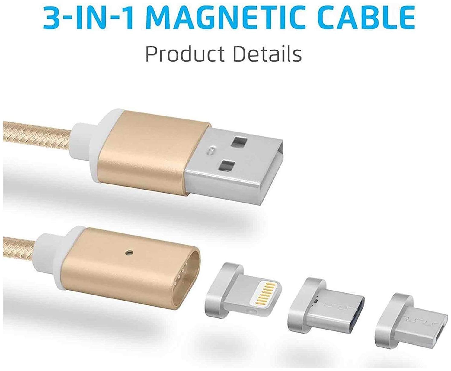 

CHG Magnetic Charging Multi Cable ( 0 2-0 5m Gold )