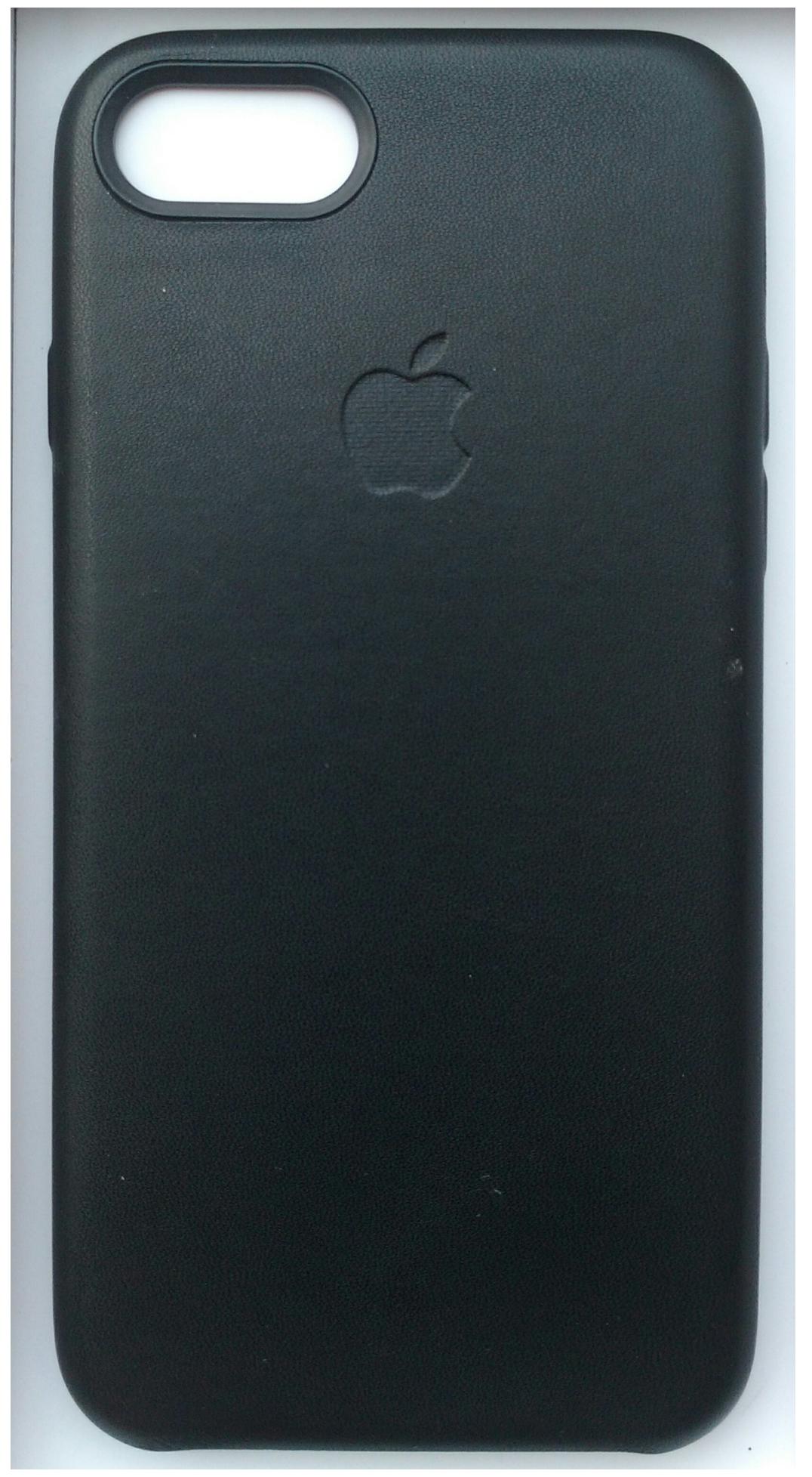 Mobile Mart Luxury Premium Leather Back Cover for Apple iPhone 7 Black