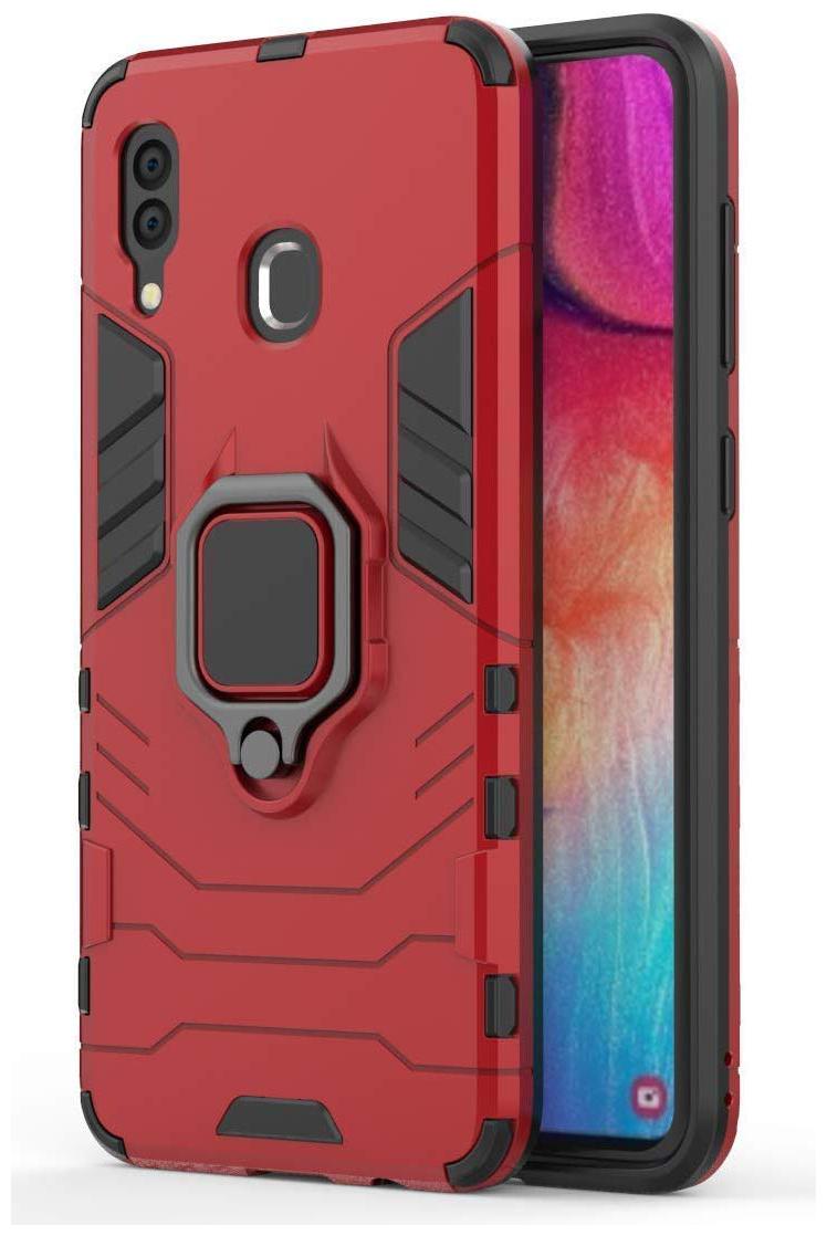 

Mocase Polycarbonate Back Cover For Samsung Galaxy A30 ( Red )