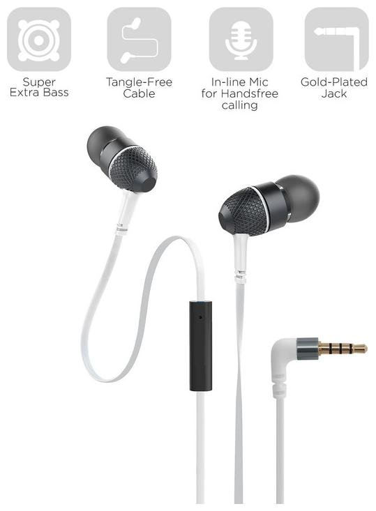 

Monk Tech M-521 In-Ear Wired Headphone ( Black White )