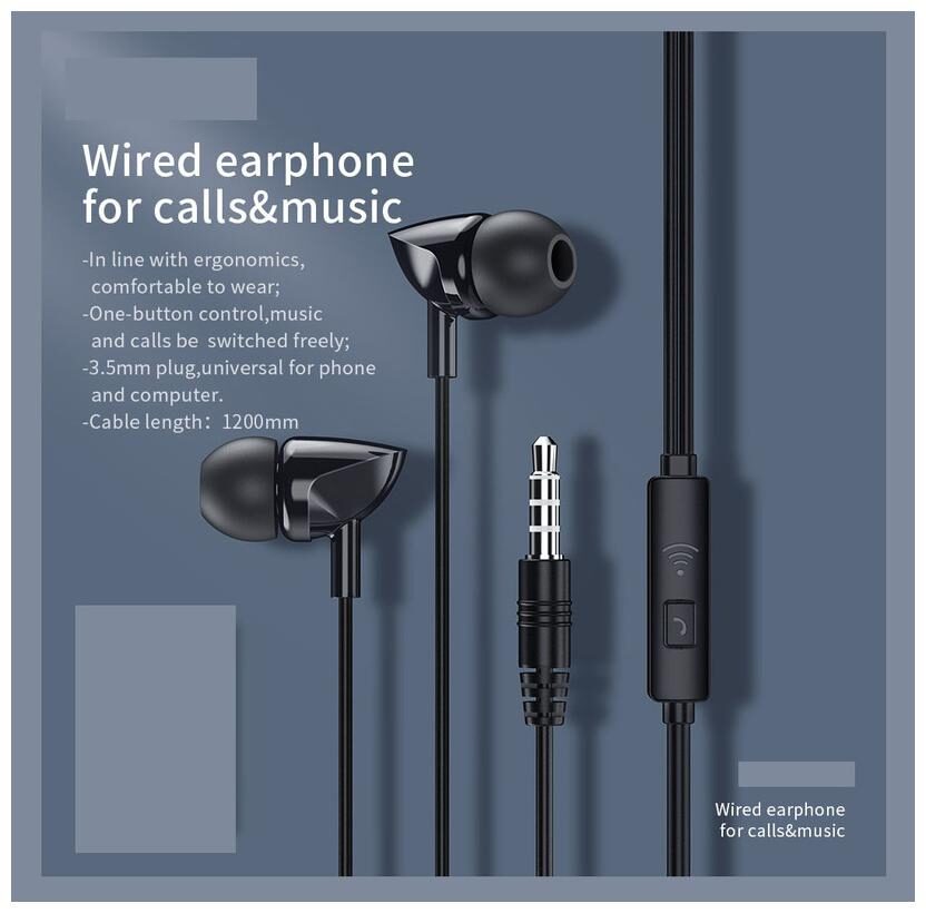 

Monk Tech In-Ear Wired Headphone ( Black )