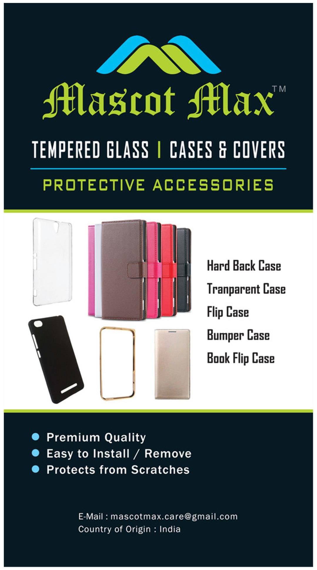 

Motorola Mot E3 power stand case black with temepred glass