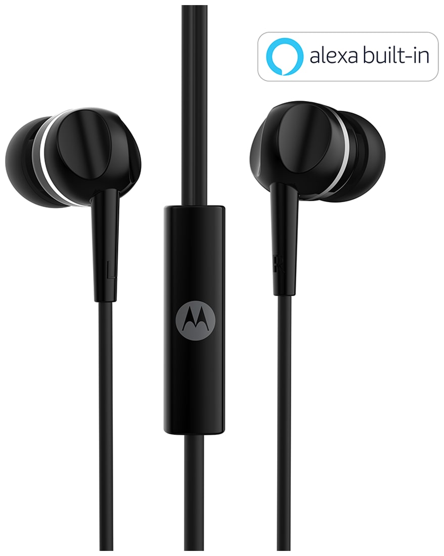 

Motorola Pace 100 with Alexa Pace 100 with Alexa In-Ear Wired Headphone ( Black )