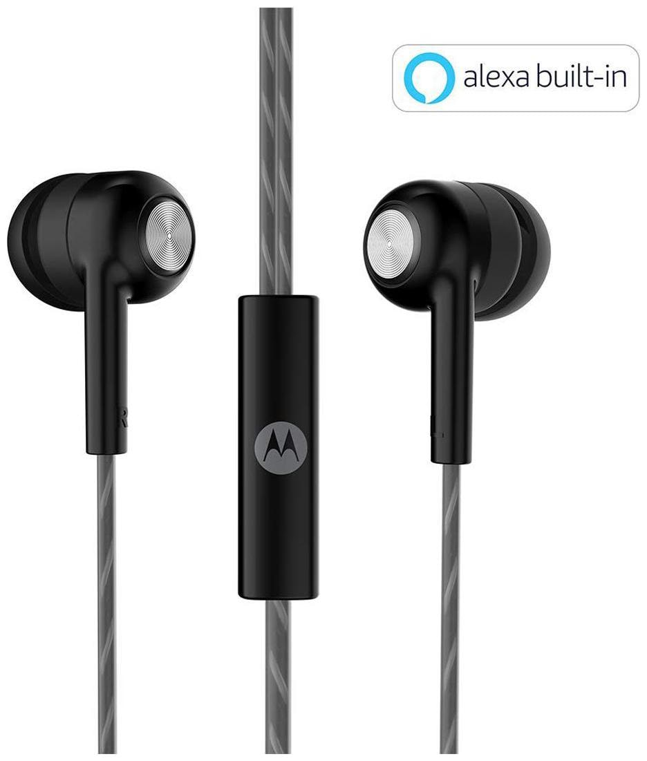 

Motorola Pace 110 with Alexa In-Ear Wired Headphone ( Black )