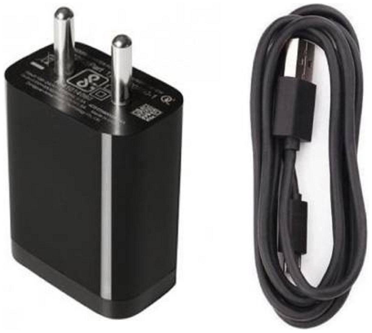 Motorola Turbo/Fast Charger 5 5.0V DC, 2.0A Mobile Charger with Detachable Cable Black, Cable Included