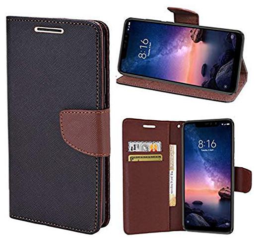 

MPE Leather Flip Cover For Realme 1 ( Brown )