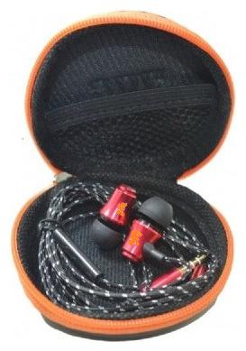 

QUXXA Pouch HF In-Ear Wired Headphone ( Black Red )