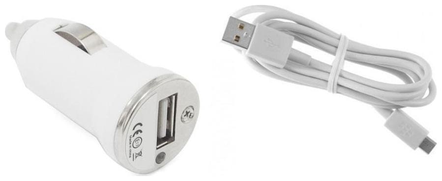 

MSTC 1 USB Port Universal Car Charging Adapter with Data Sync Charging Cable