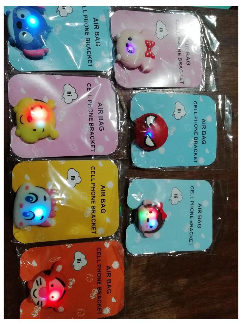 

MSTC Attractive LED Mobile Bracket Pop Socket for Personalize your Mobile Phone (Design send as per availability)