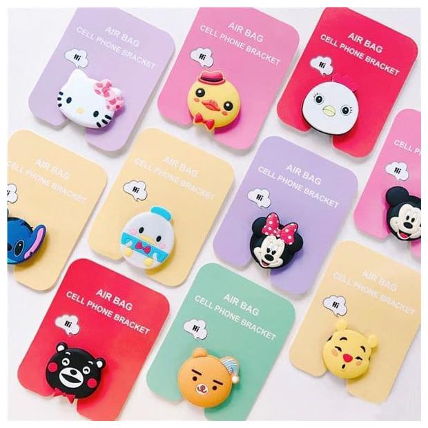 

QUXXA Attractive LED Mobile Bracket Pop Socket for Personalize your Mobile Phone (Design send as per availability)