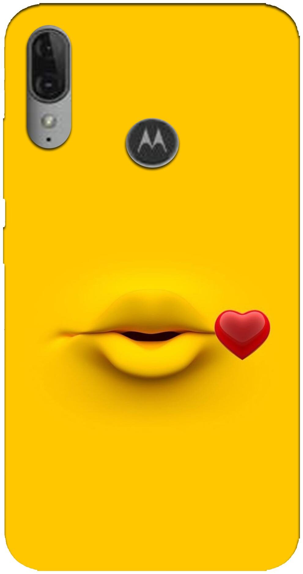 

NCA SALER Back Cover For Moto E6s Color- Yellow