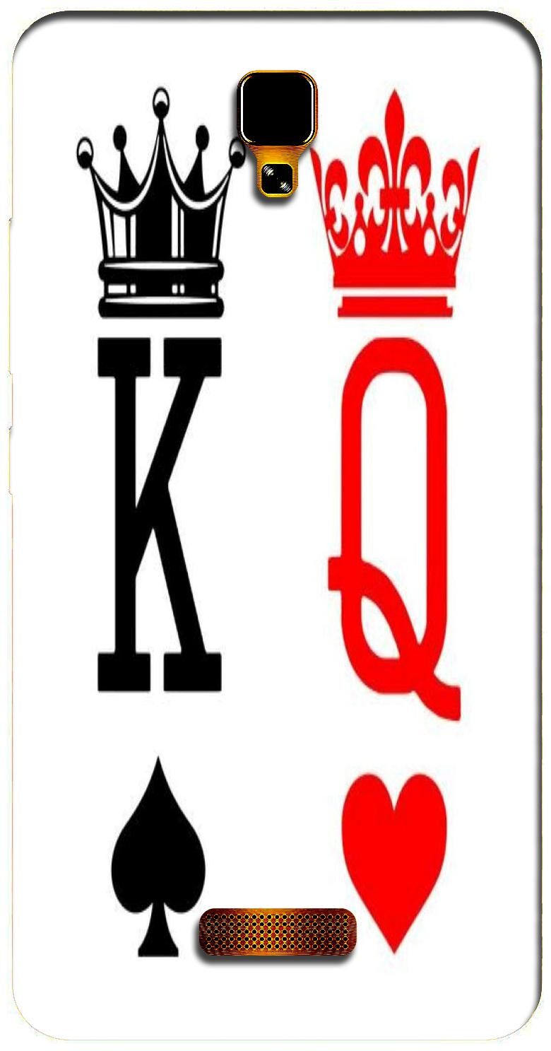 

NCA SALER king Queen Designer Multicolor Back Cover Printed Mobile Back Case And Cover For Gionee P7 Max