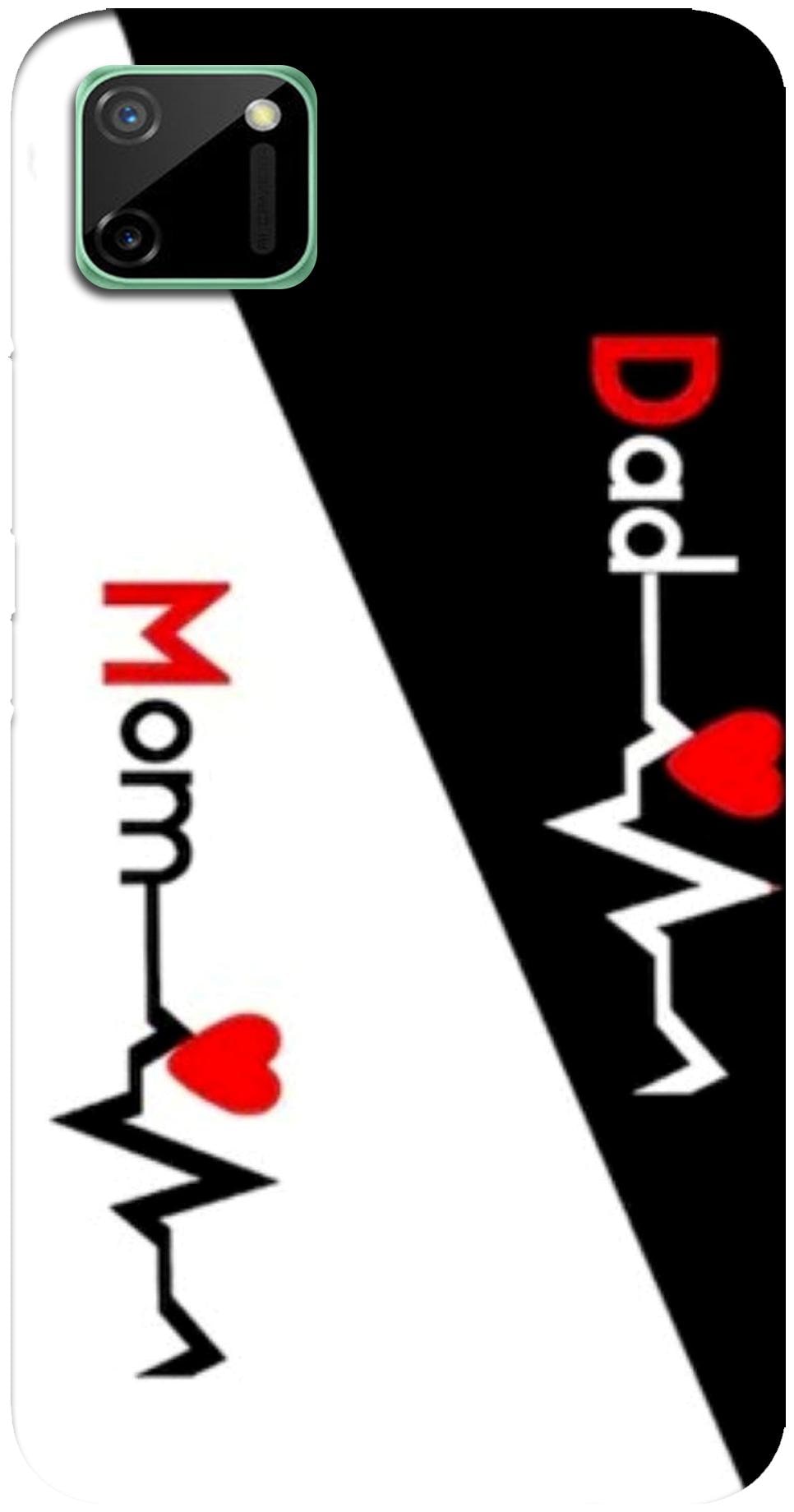 

NCA SALER Lifeline mom Dad Designer Multicolor Back Cover Printed Mobile Back Case And Cover For Realme C11