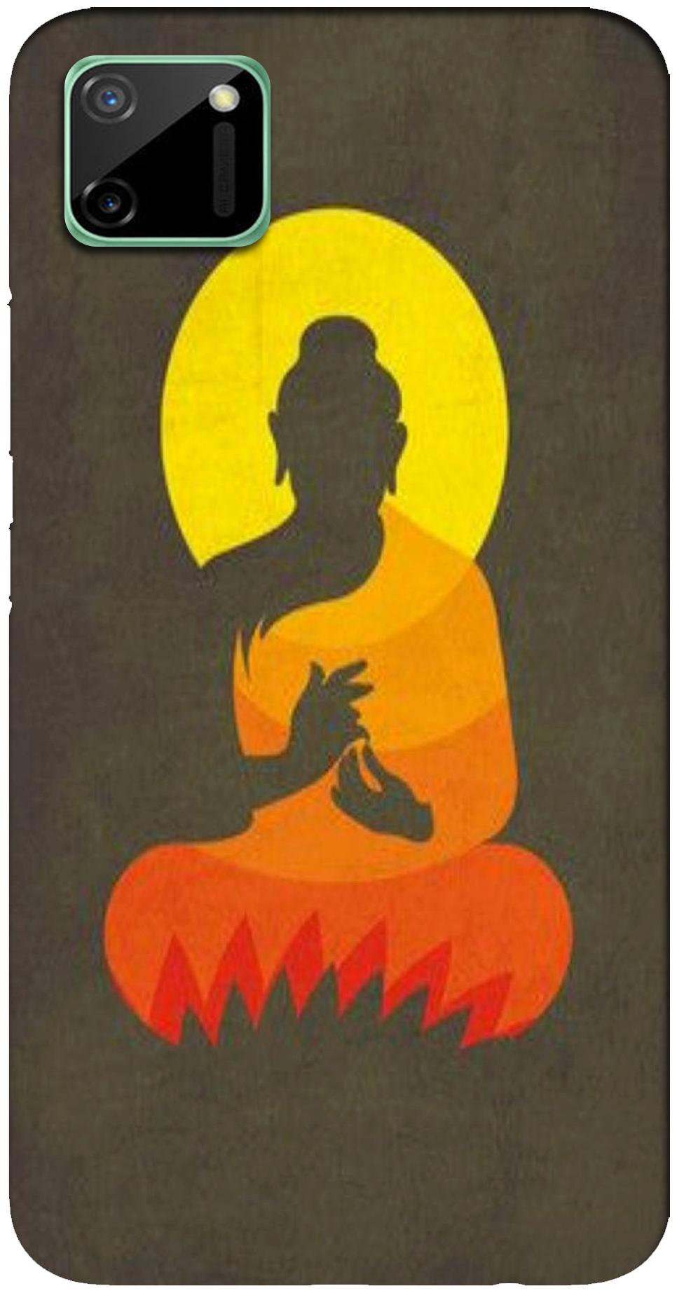 

NCA SALER Lord Budda Orange Designer Multicolor Back Cover Printed Mobile Back Case And Cover For Realme C11