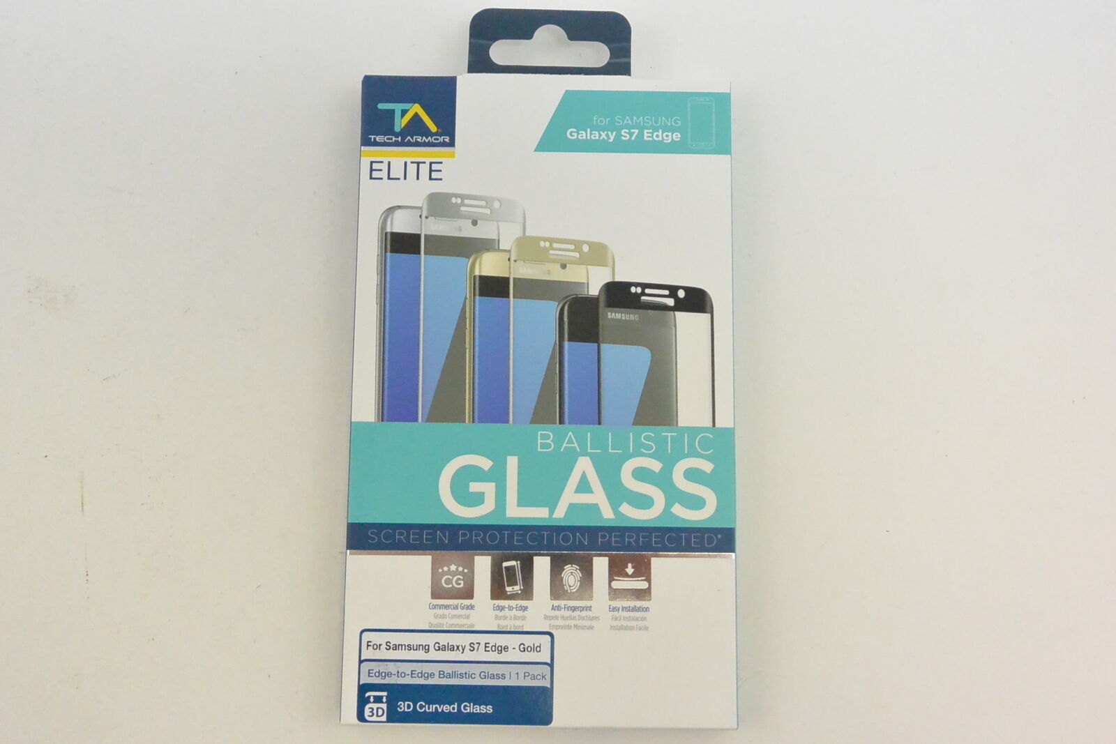 

New Tech Armor Ballistic Gold Glass Screen Protector For Samsung Galaxy S7 Edge