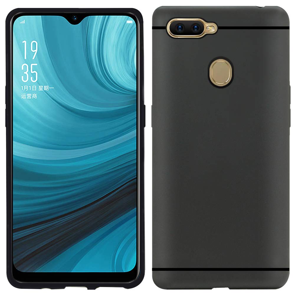 

NFLIX Polyurethane Back Cover For OPPO A7 ( Black )