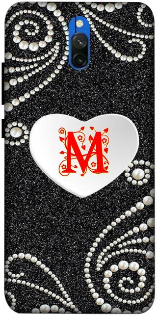 Buy Oducos Designer Printed Hard Back Case And Cover For Redmi 8a Dual M Name M Symbols M Letter M Alphabet M Design M Art With Love Heart Online At Low Prices