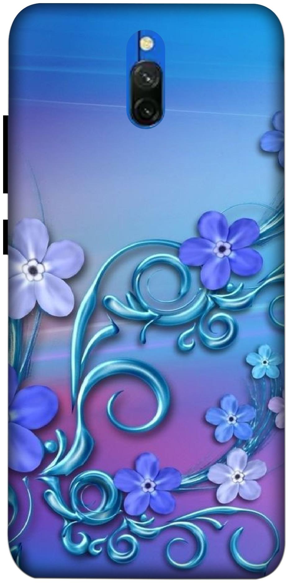 

Oducos Designer Printed Hard Back Case and Cover for Redmi 8A Dual Butterfly Flowers Abstract Texture Colourful Water Fish