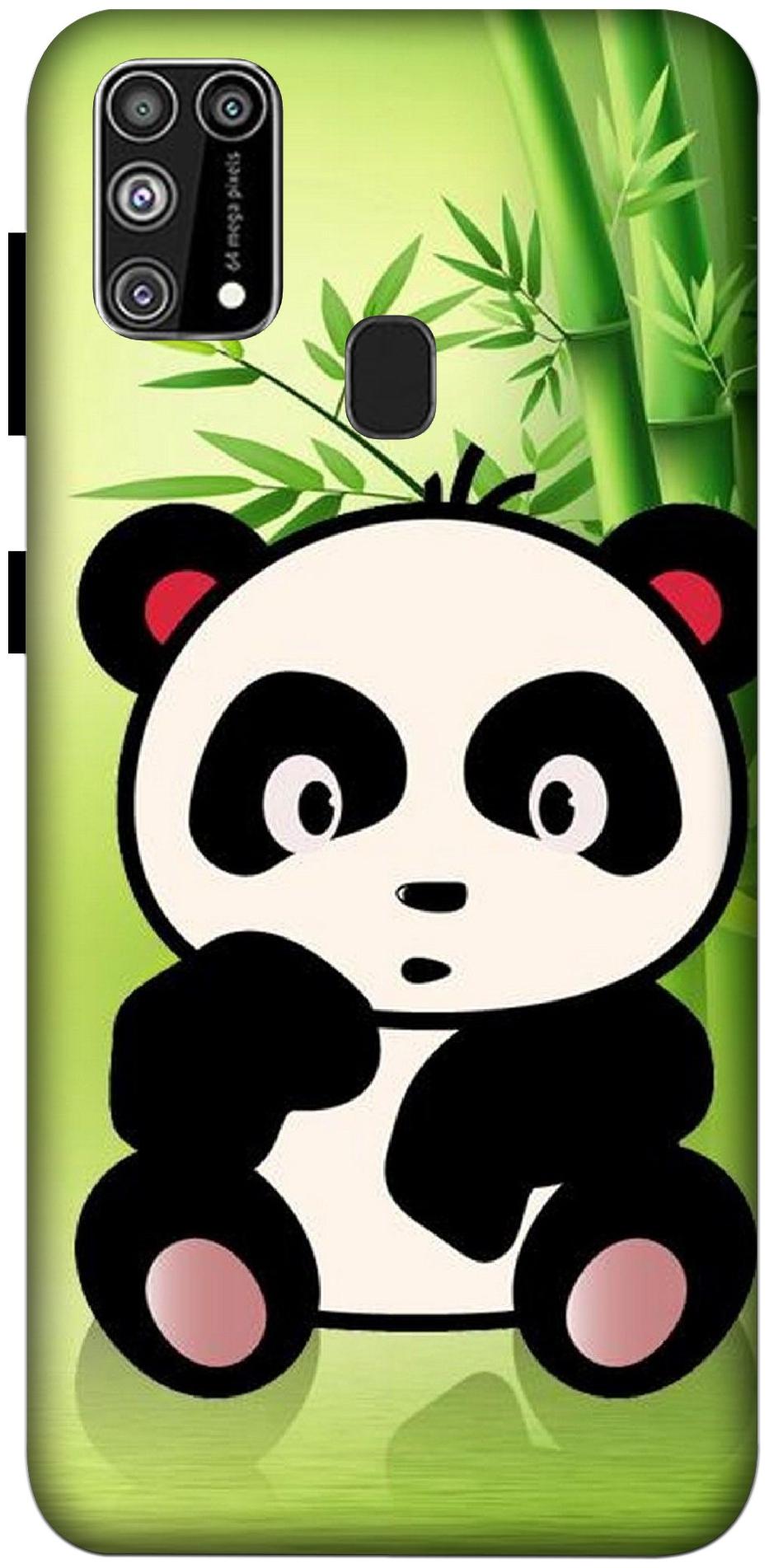 

Oducos Designer Printed Hard Back Case and Cover for Samsung Galaxy M31 Panda Wild Funny Fat lazy Pande