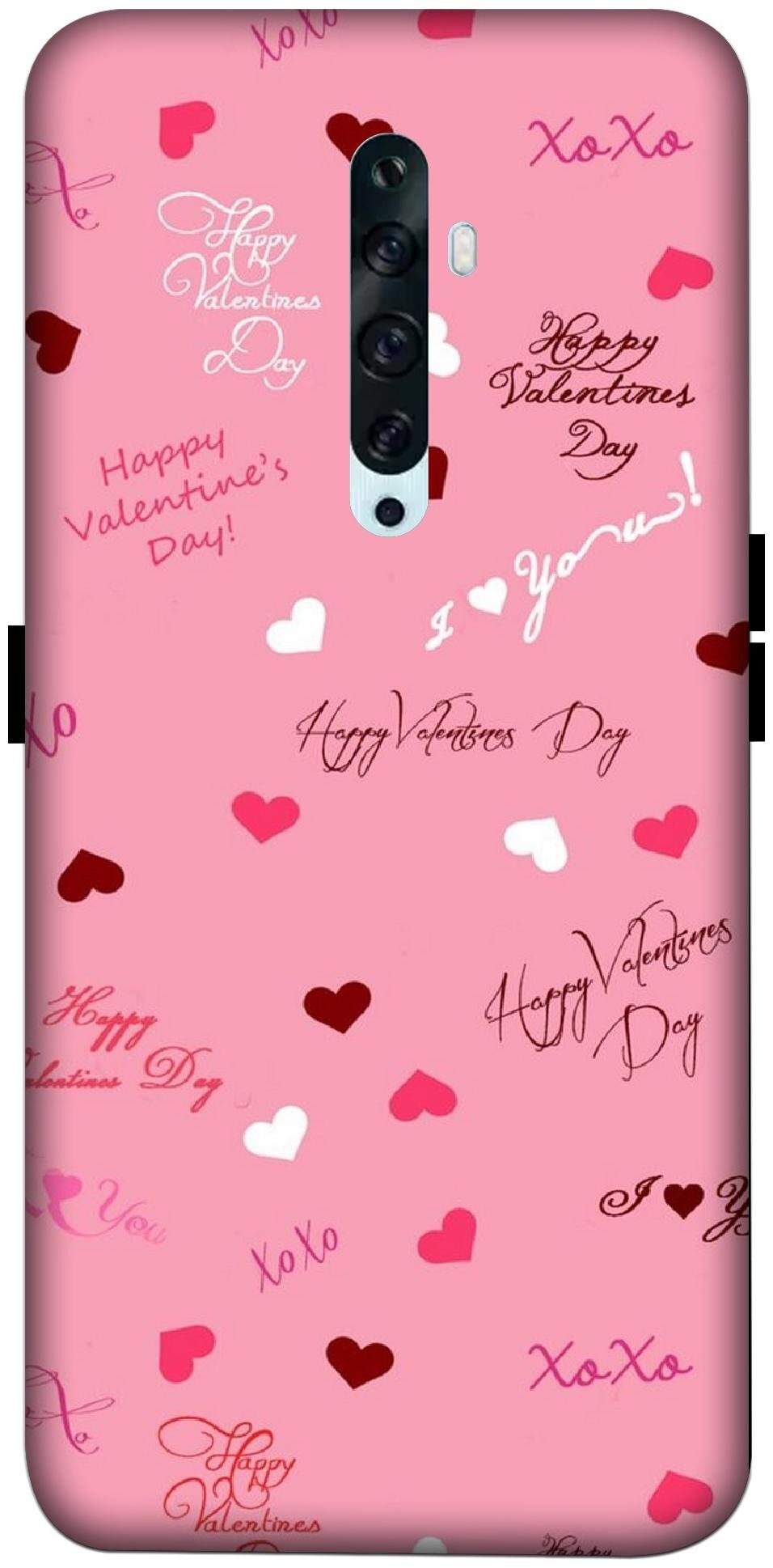 

Oducos Hard Back Cover For Oppo Reno 2 Z (Pink)