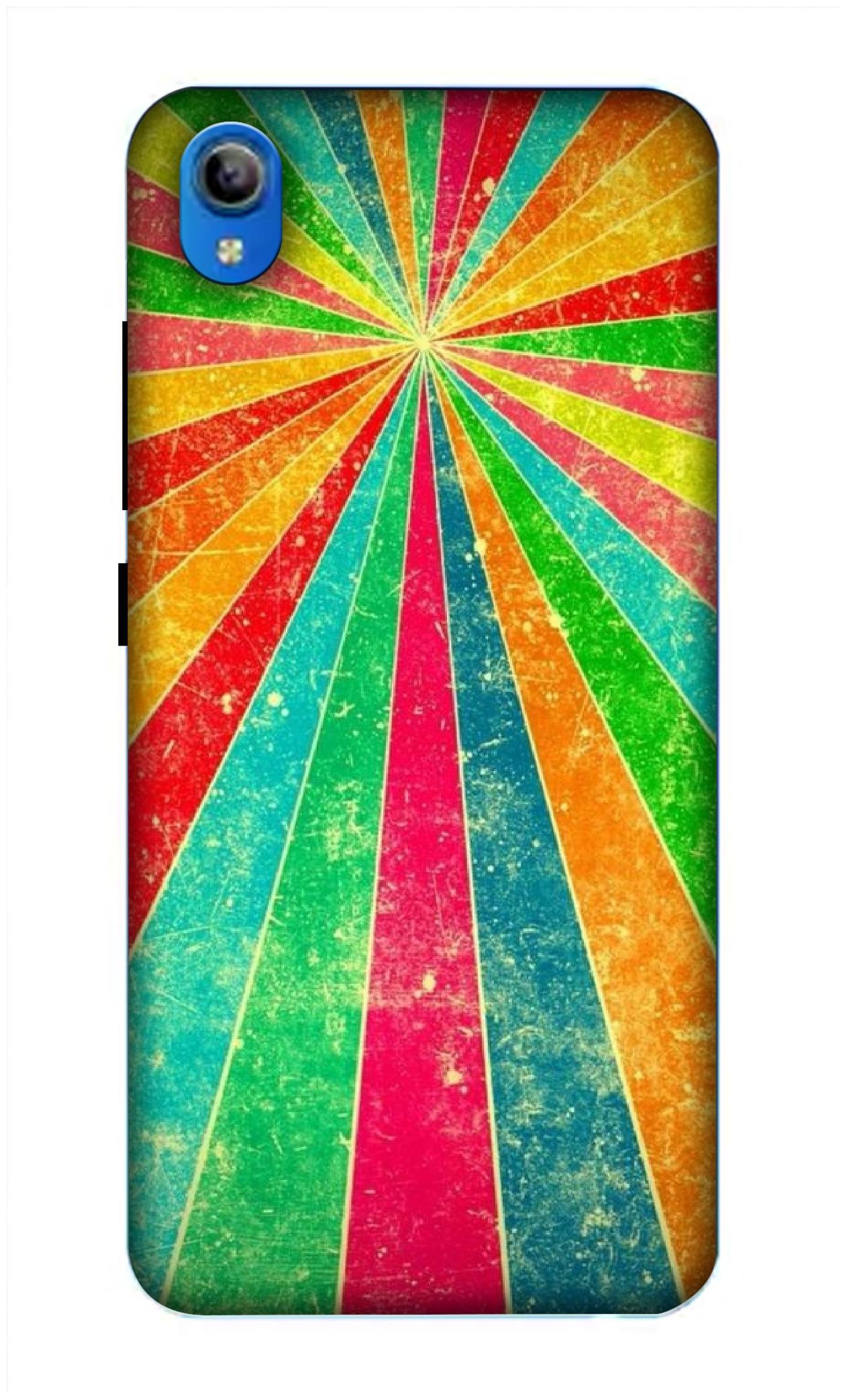 

Oducos Polycarbonate Hard Back Cover For Vivo Y90 -Multi