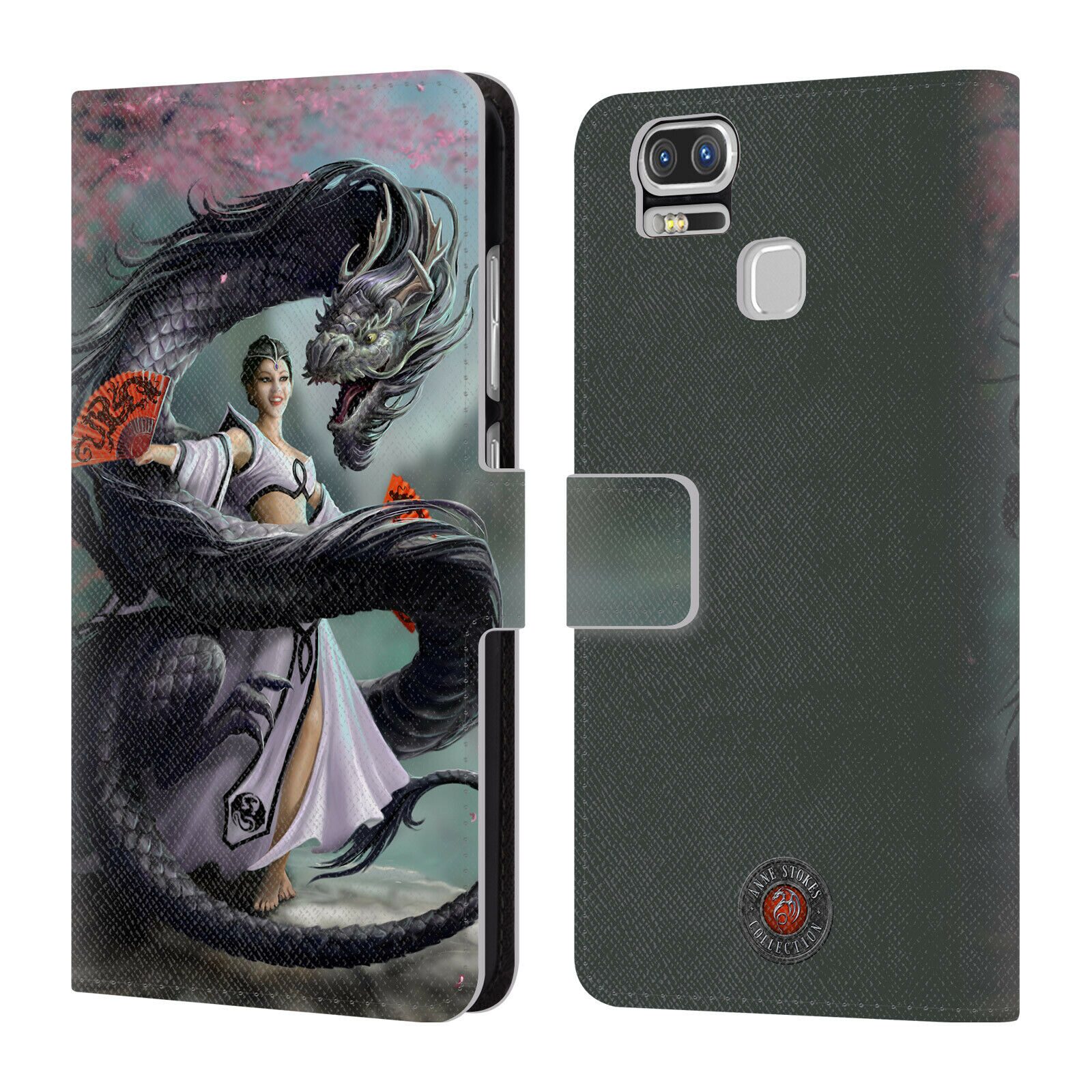 

OFFICIAL ANNE STOKES DRAGONS 3 LEATHER BOOK CASE FOR ASUS ZENFONE PHONES