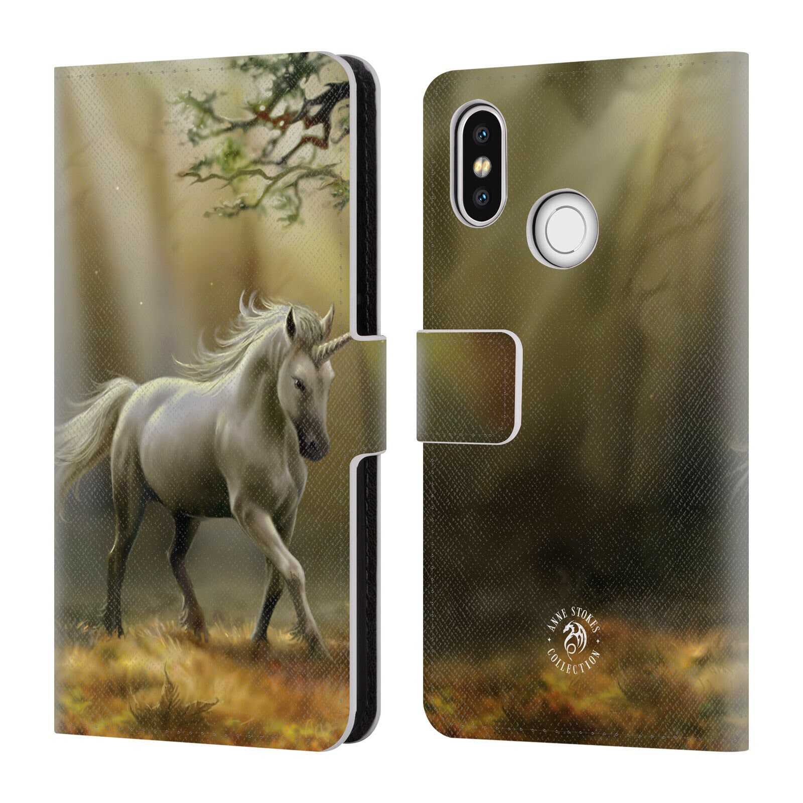 

OFFICIAL ANNE STOKES MYTHICAL CREATURES LEATHER BOOK CASE FOR XIAOMI PHONES