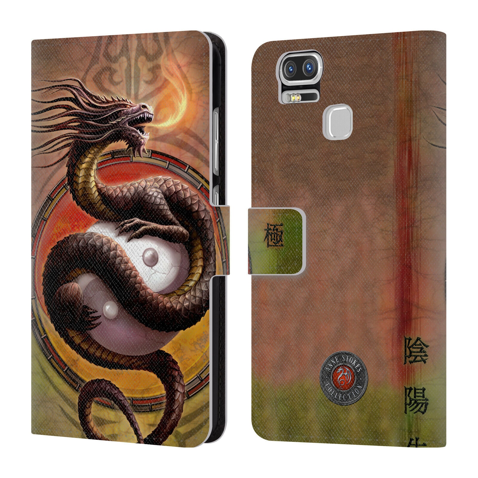 

OFFICIAL ANNE STOKES DRAGONS LEATHER BOOK WALLET CASE FOR ASUS ZENFONE PHONES