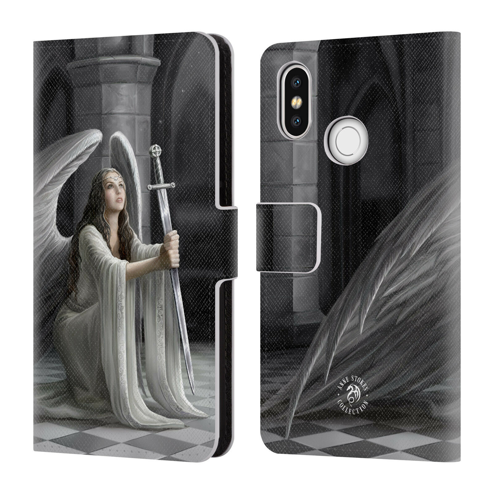 

OFFICIAL ANNE STOKES ANGELS LEATHER BOOK WALLET CASE COVER FOR XIAOMI PHONES