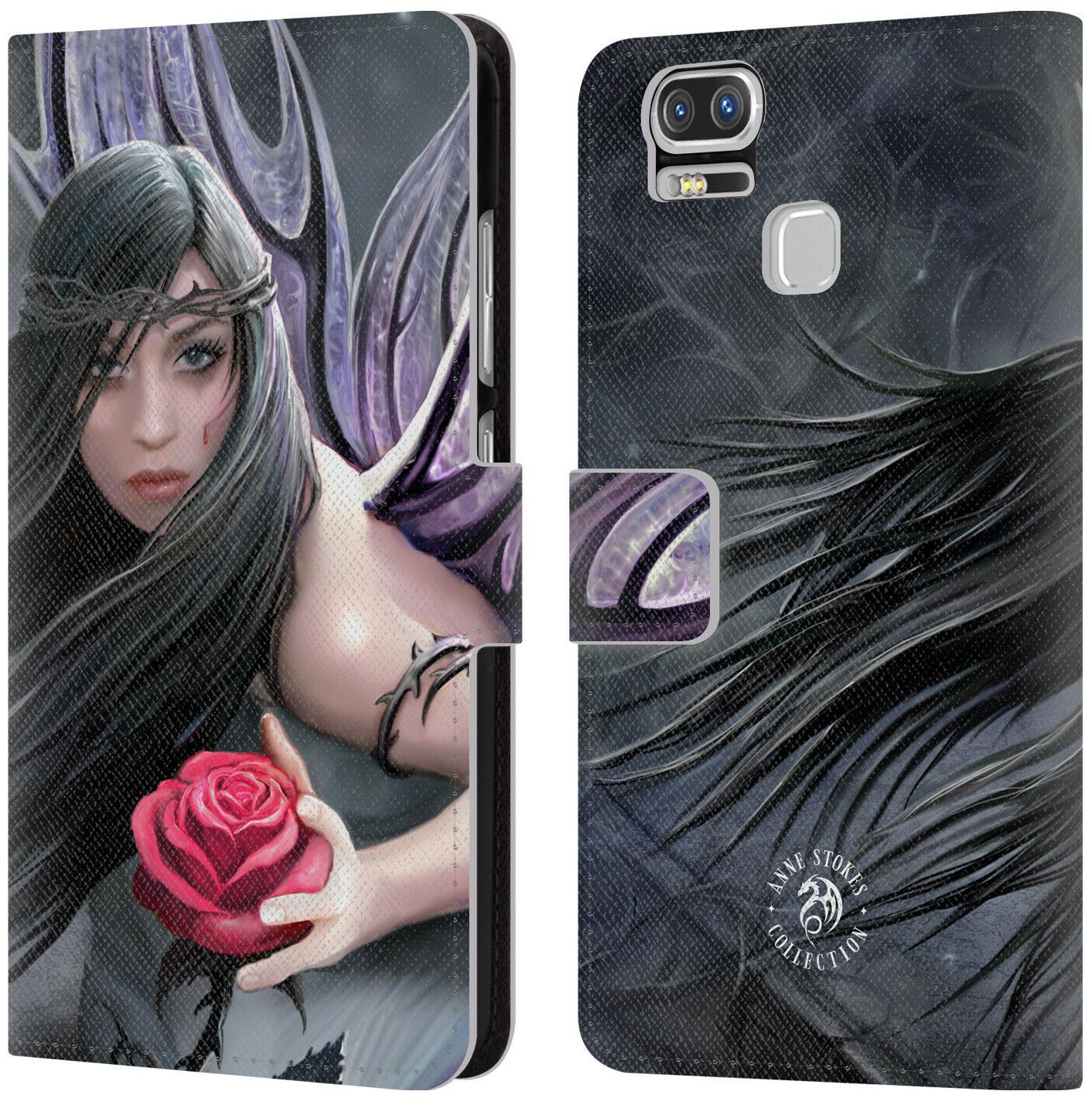 

OFFICIAL ANNE STOKES DARK HEARTS LEATHER BOOK CASE FOR ASUS ZENFONE PHONES