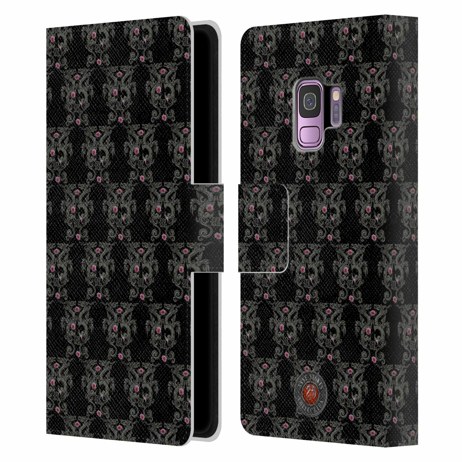 

OFFICIAL ANNE STOKES MOTIF PATTERNS LEATHER BOOK CASE FOR SAMSUNG PHONES 1