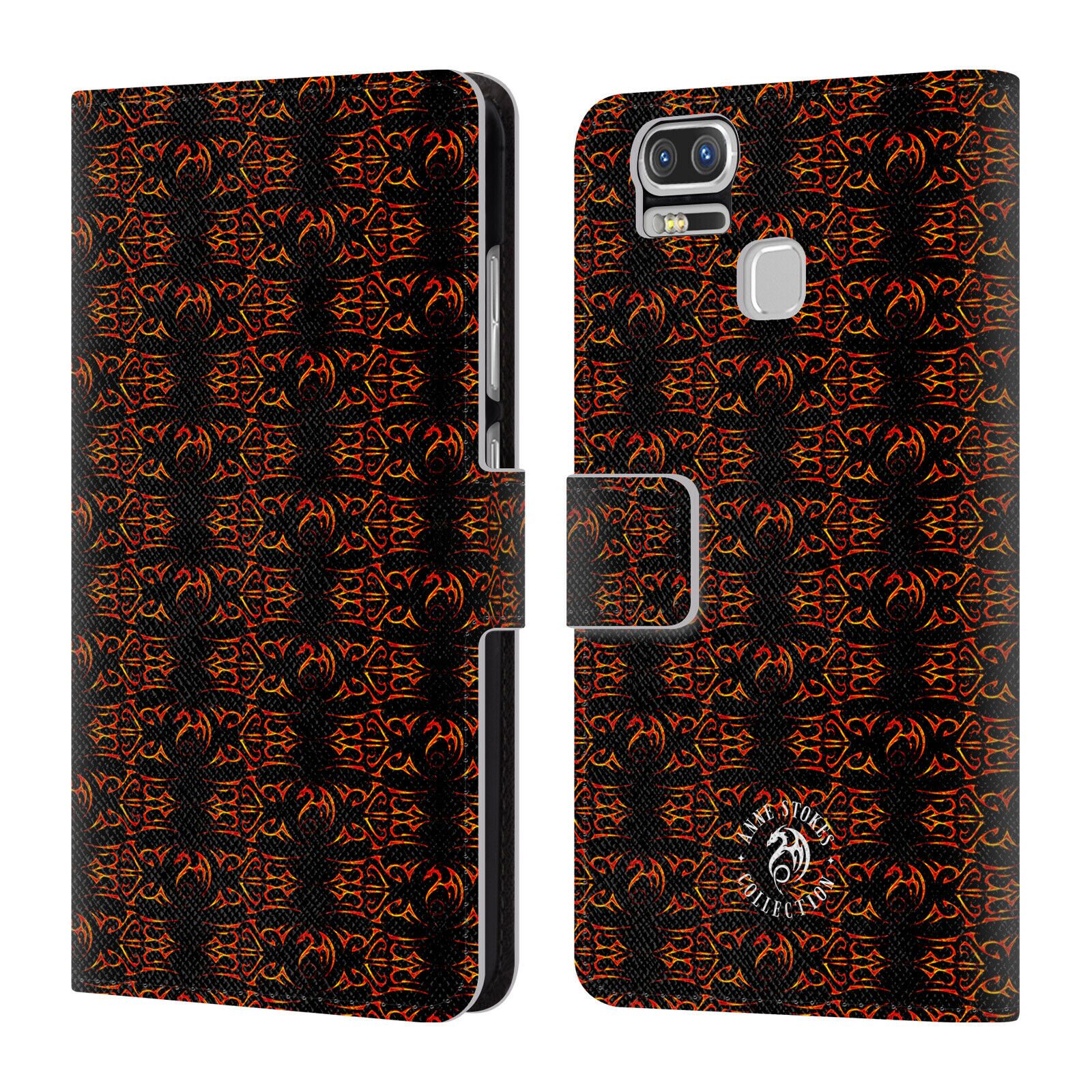 

OFFICIAL ANNE STOKES FIRE TRIBAL LEATHER BOOK CASE FOR ASUS ZENFONE PHONES
