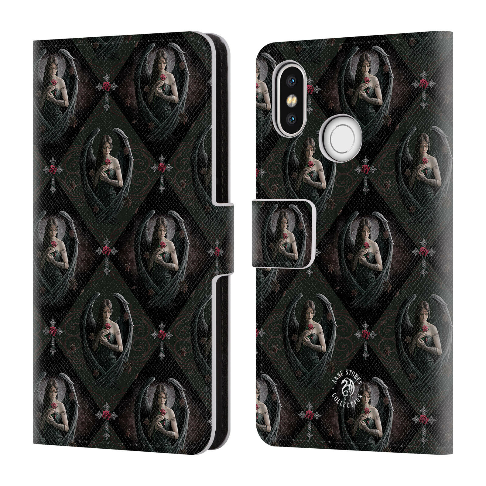 

OFFICIAL ANNE STOKES ANGELS LEATHER BOOK WALLET CASE COVER FOR XIAOMI PHONES