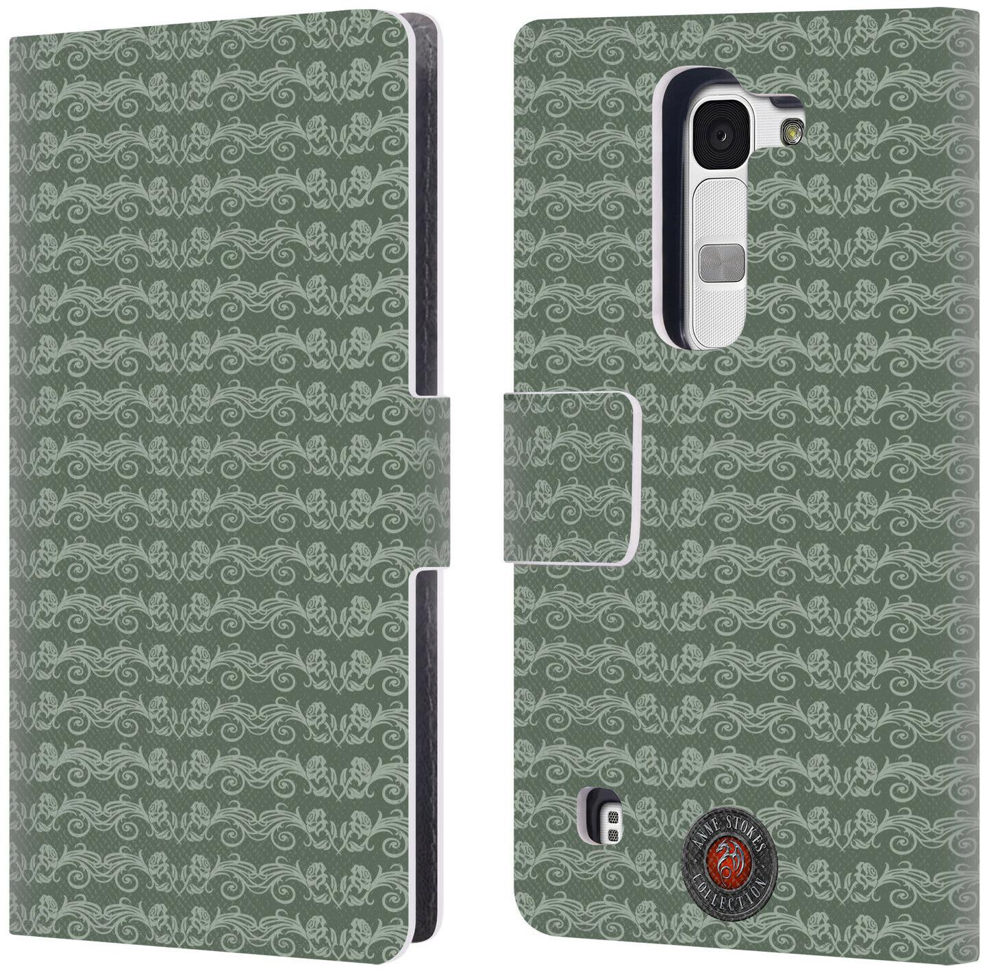 

OFFICIAL ANNE STOKES MOTIF PATTERNS LEATHER BOOK WALLET CASE FOR LG PHONES 2