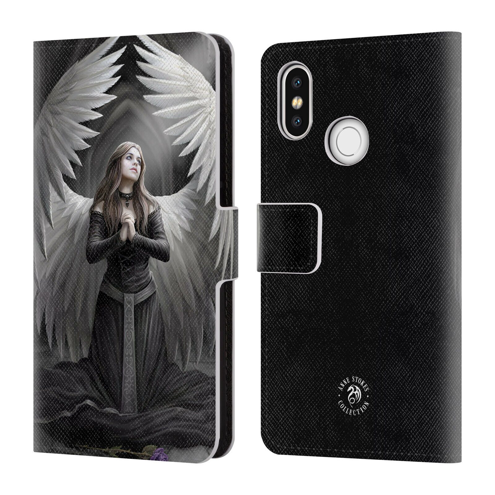 

OFFICIAL ANNE STOKES ANGELS LEATHER BOOK WALLET CASE COVER FOR XIAOMI PHONES