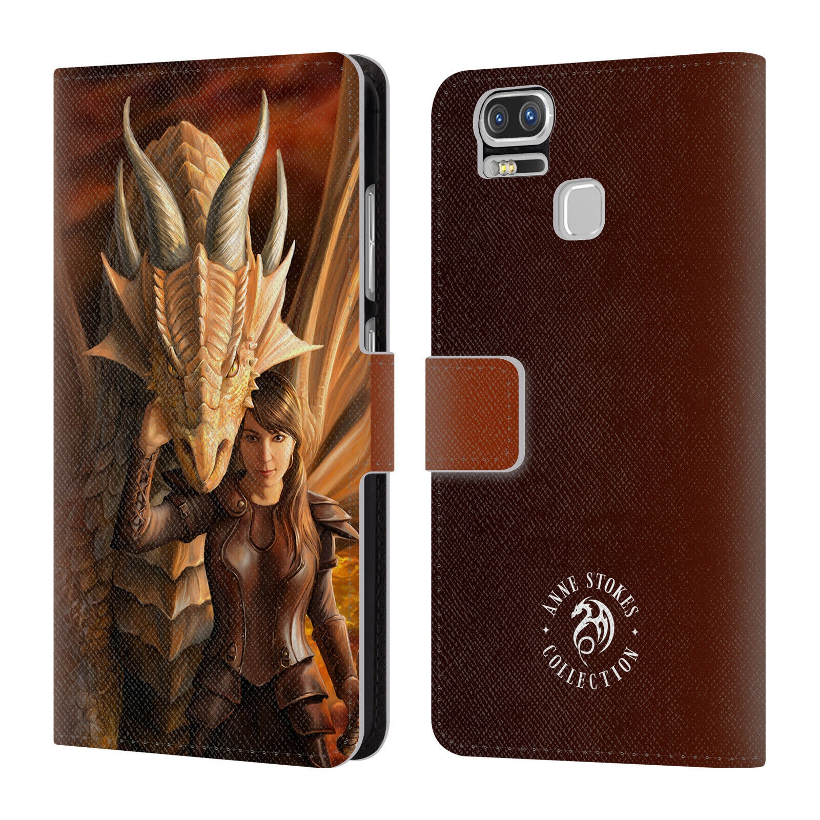 

OFFICIAL ANNE STOKES DRAGONS 2 LEATHER BOOK WALLET CASE FOR ASUS ZENFONE PHONES