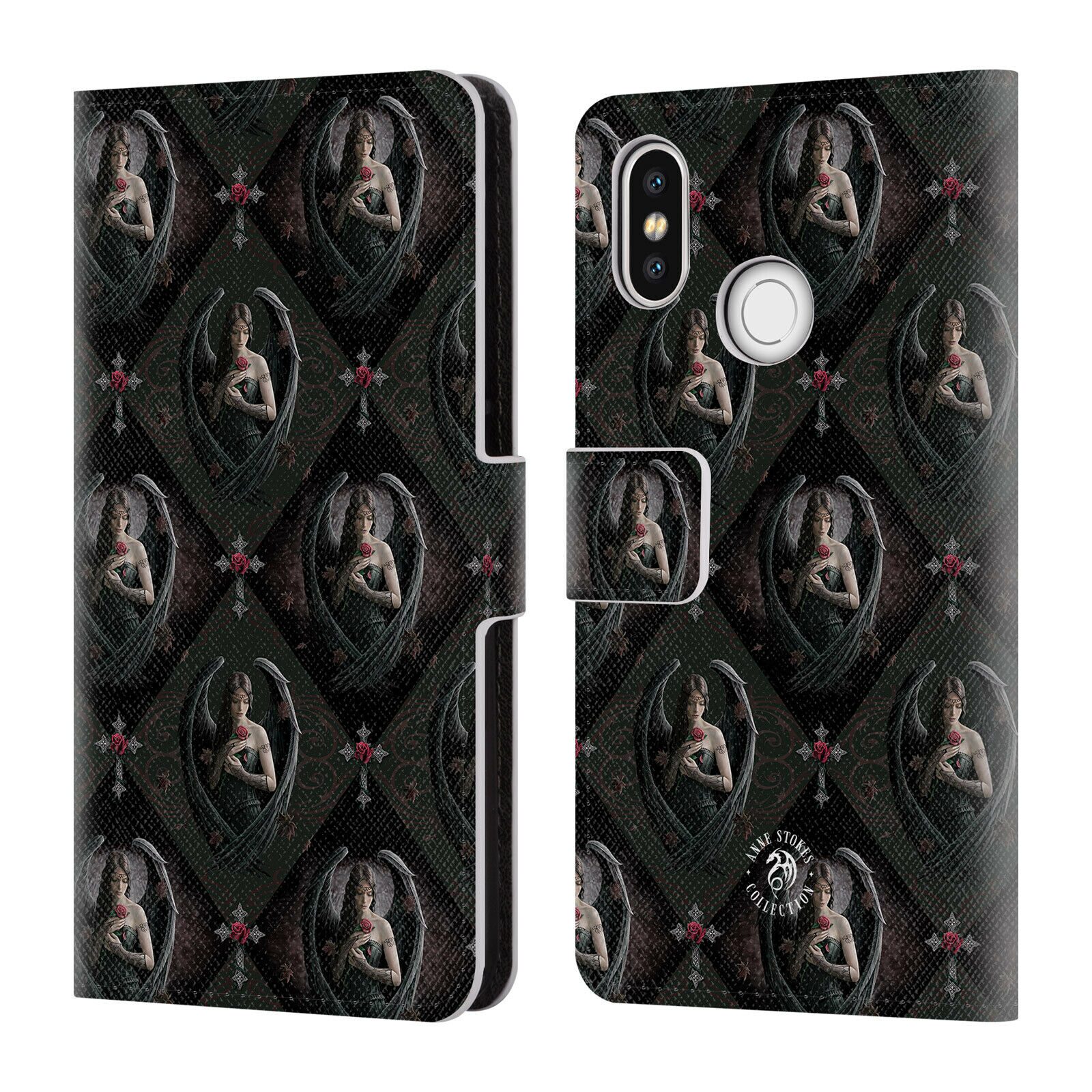 

OFFICIAL ANNE STOKES ANGELS LEATHER BOOK WALLET CASE COVER FOR XIAOMI PHONES