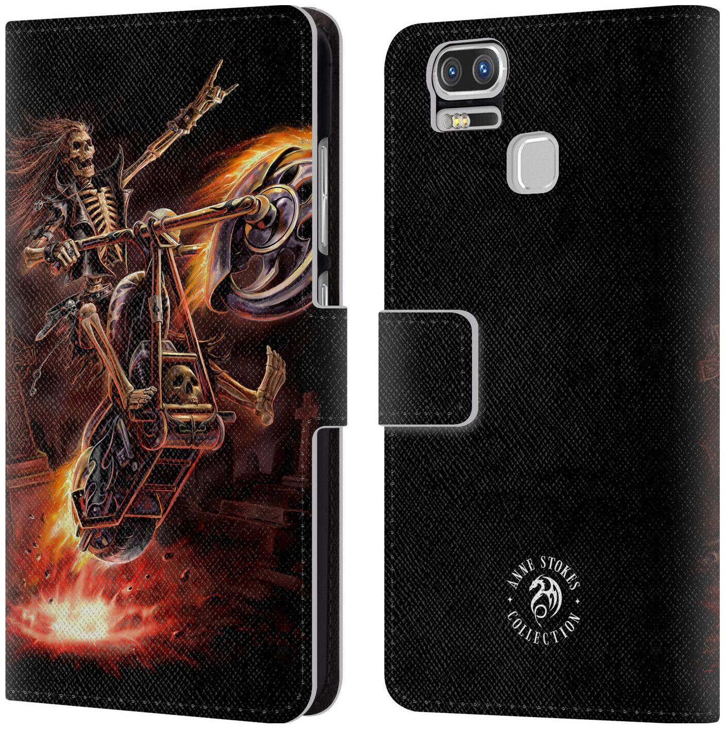 

OFFICIAL ANNE STOKES FIRE TRIBAL LEATHER BOOK CASE FOR ASUS ZENFONE PHONES