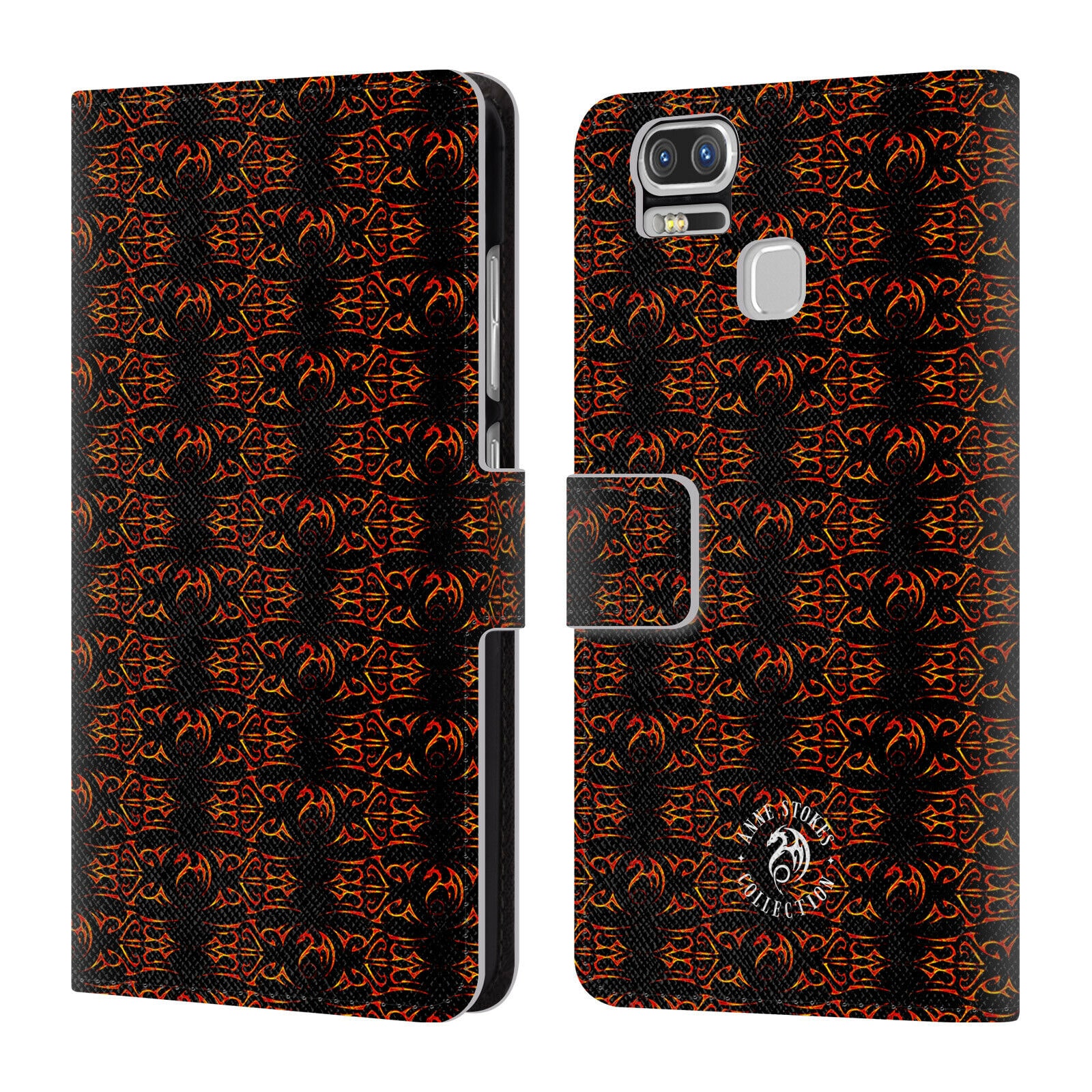 

OFFICIAL ANNE STOKES FIRE TRIBAL LEATHER BOOK CASE FOR ASUS ZENFONE PHONES