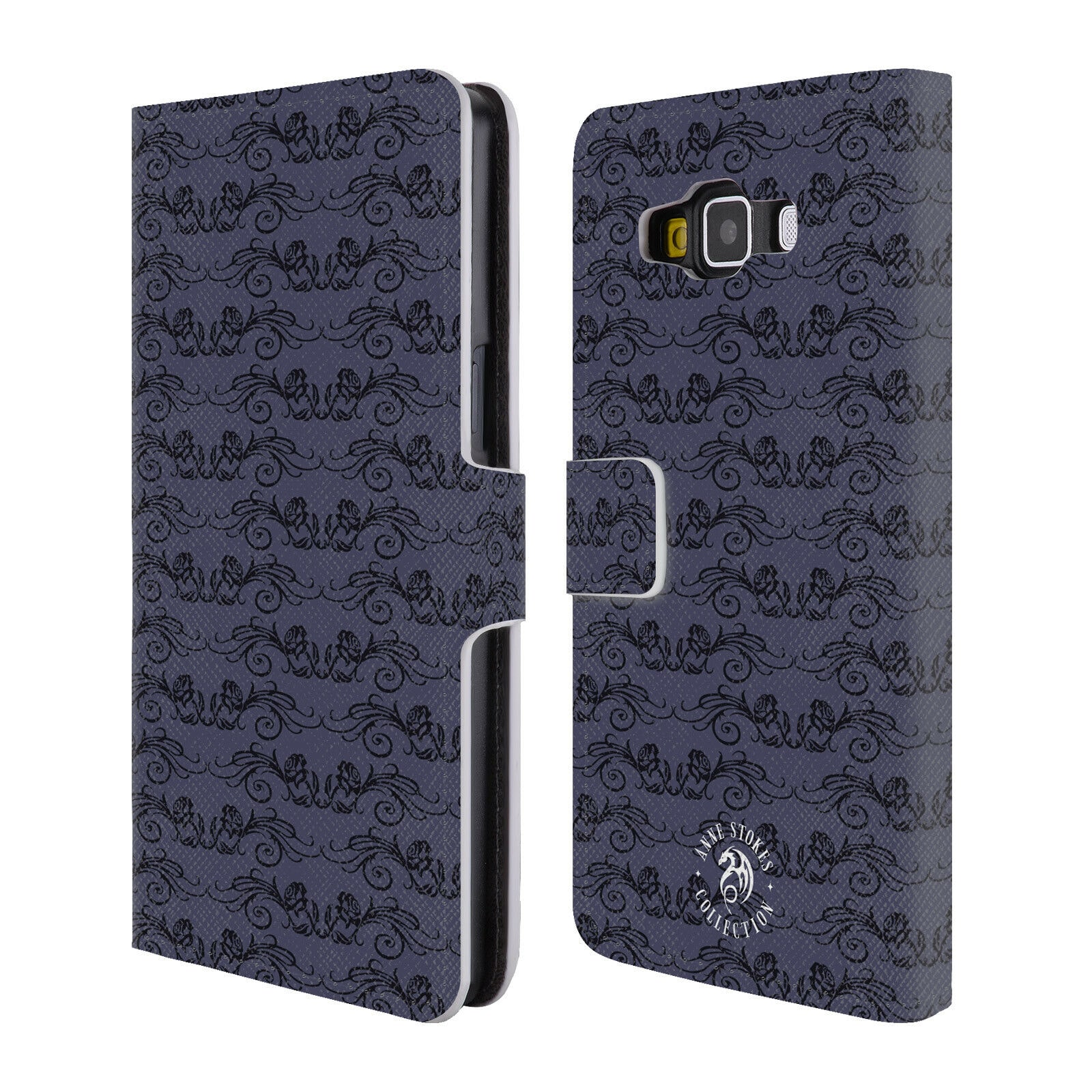 

OFFICIAL ANNE STOKES DARK HEARTS LEATHER BOOK WALLET CASE FOR SAMSUNG PHONES 2