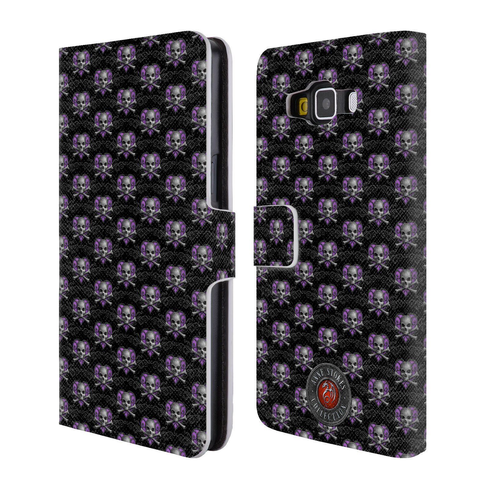 

OFFICIAL ANNE STOKES DARK HEARTS LEATHER BOOK WALLET CASE FOR SAMSUNG PHONES 2