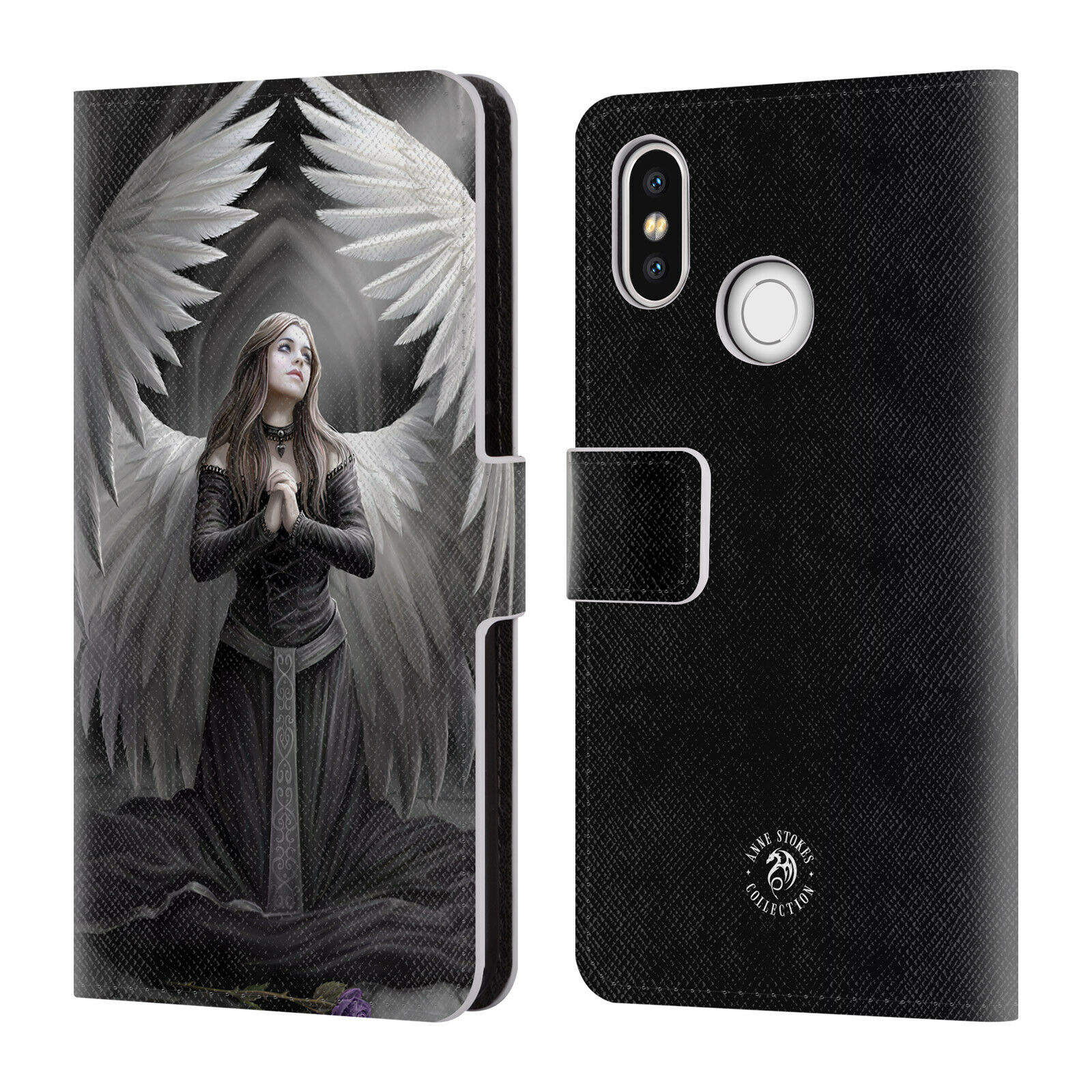 

OFFICIAL ANNE STOKES ANGELS LEATHER BOOK WALLET CASE COVER FOR XIAOMI PHONES