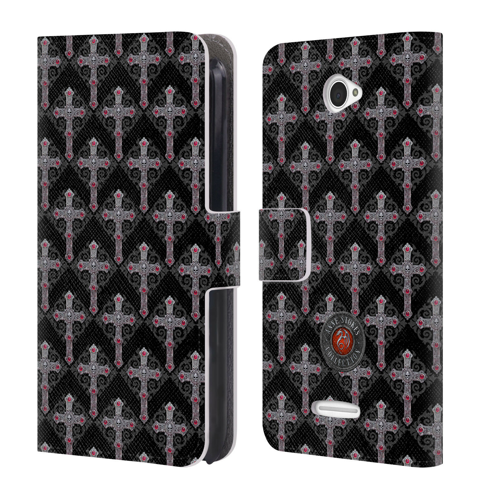 

OFFICIAL ANNE STOKES TRIBAL LEATHER BOOK WALLET CASE COVER FOR SONY PHONES 2