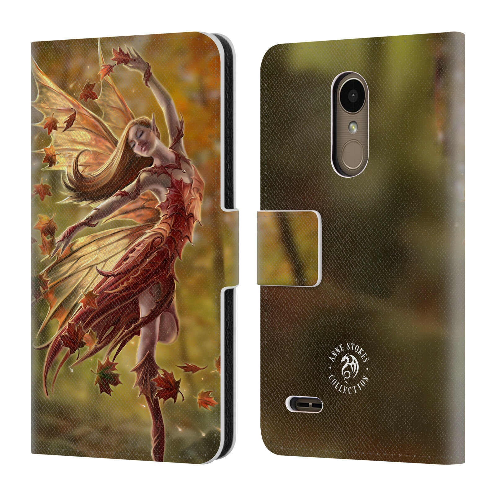 

OFFICIAL ANNE STOKES FAIRIES LEATHER BOOK WALLET CASE COVER FOR LG PHONES 1