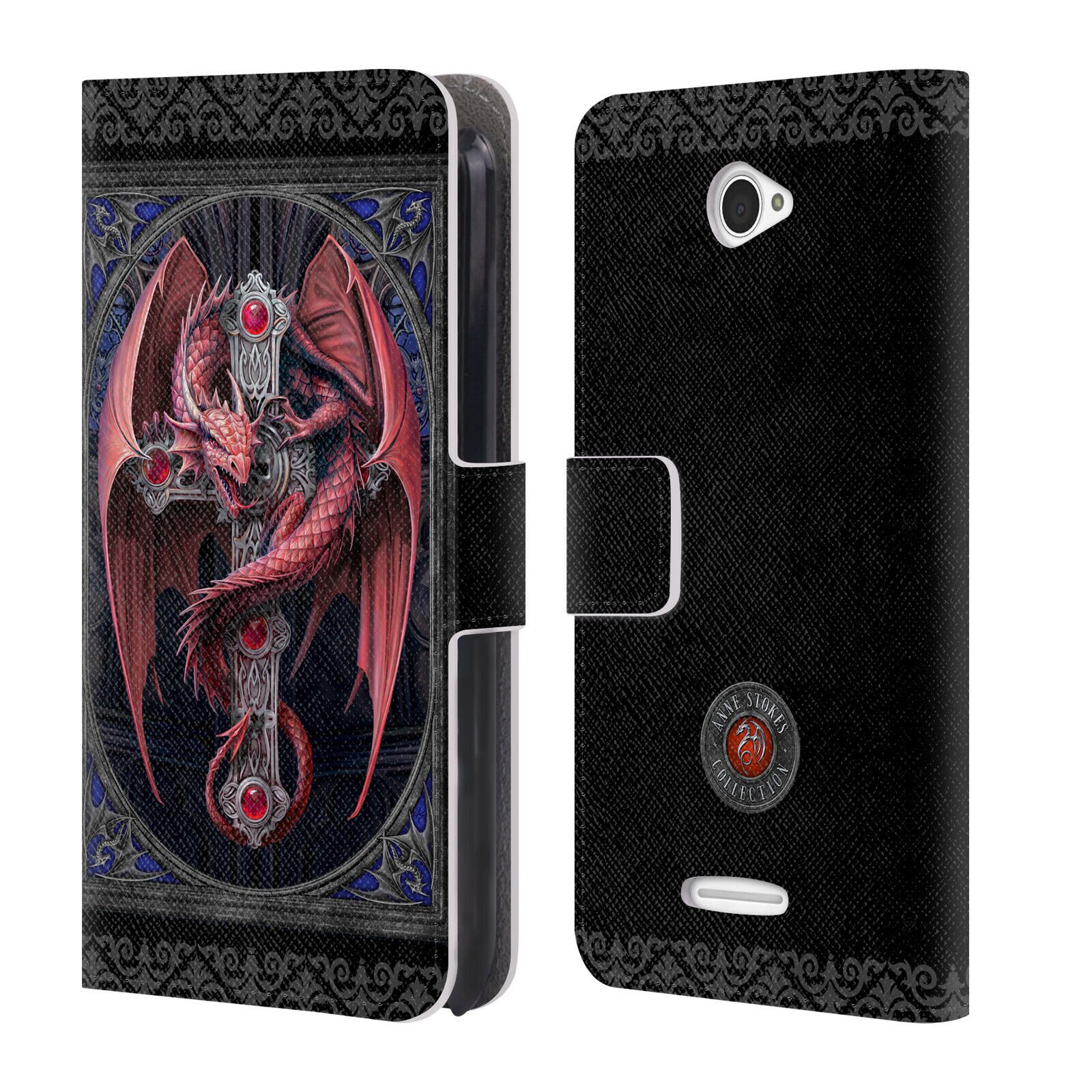 

OFFICIAL ANNE STOKES TRIBAL LEATHER BOOK WALLET CASE COVER FOR SONY PHONES 2