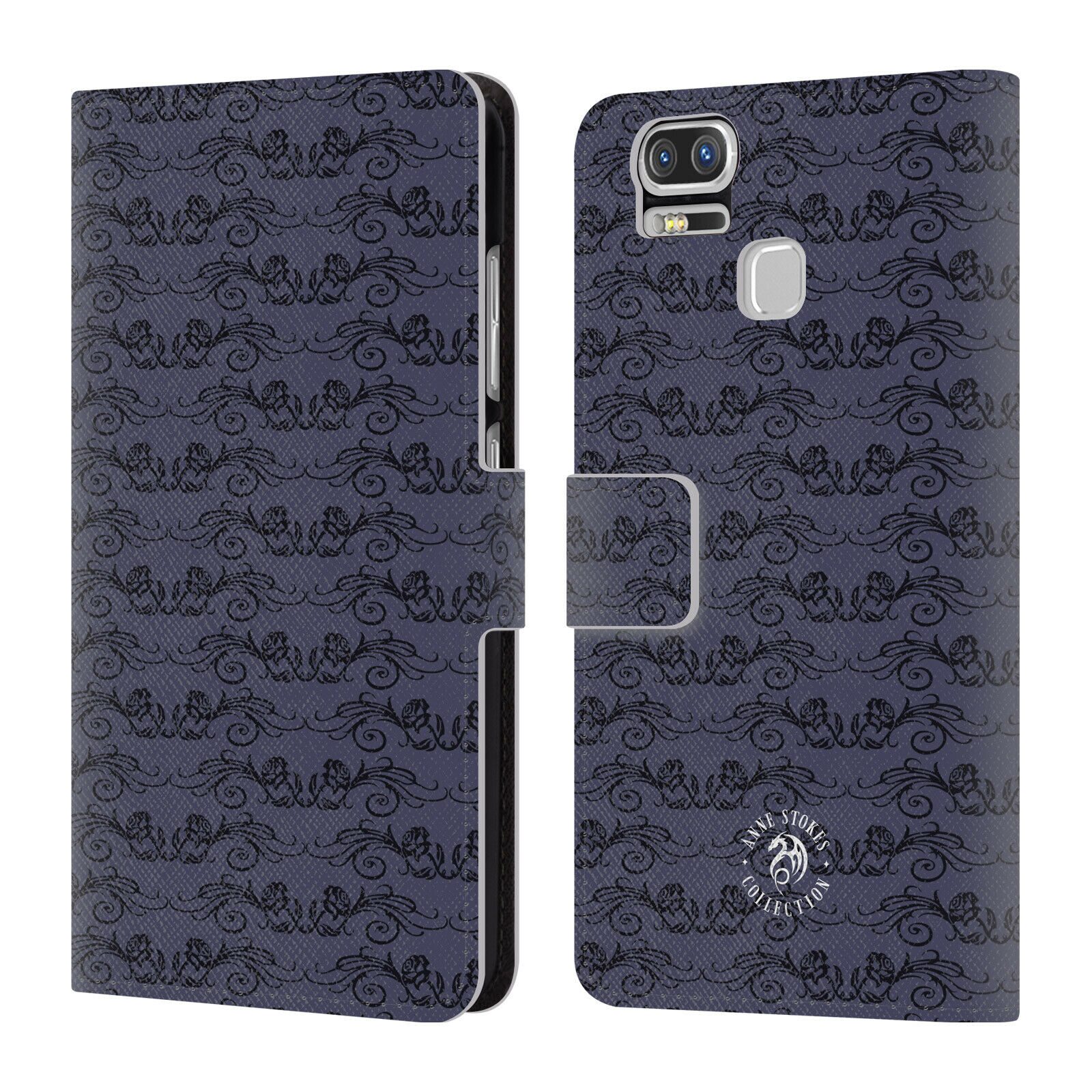 

OFFICIAL ANNE STOKES DARK HEARTS LEATHER BOOK CASE FOR ASUS ZENFONE PHONES