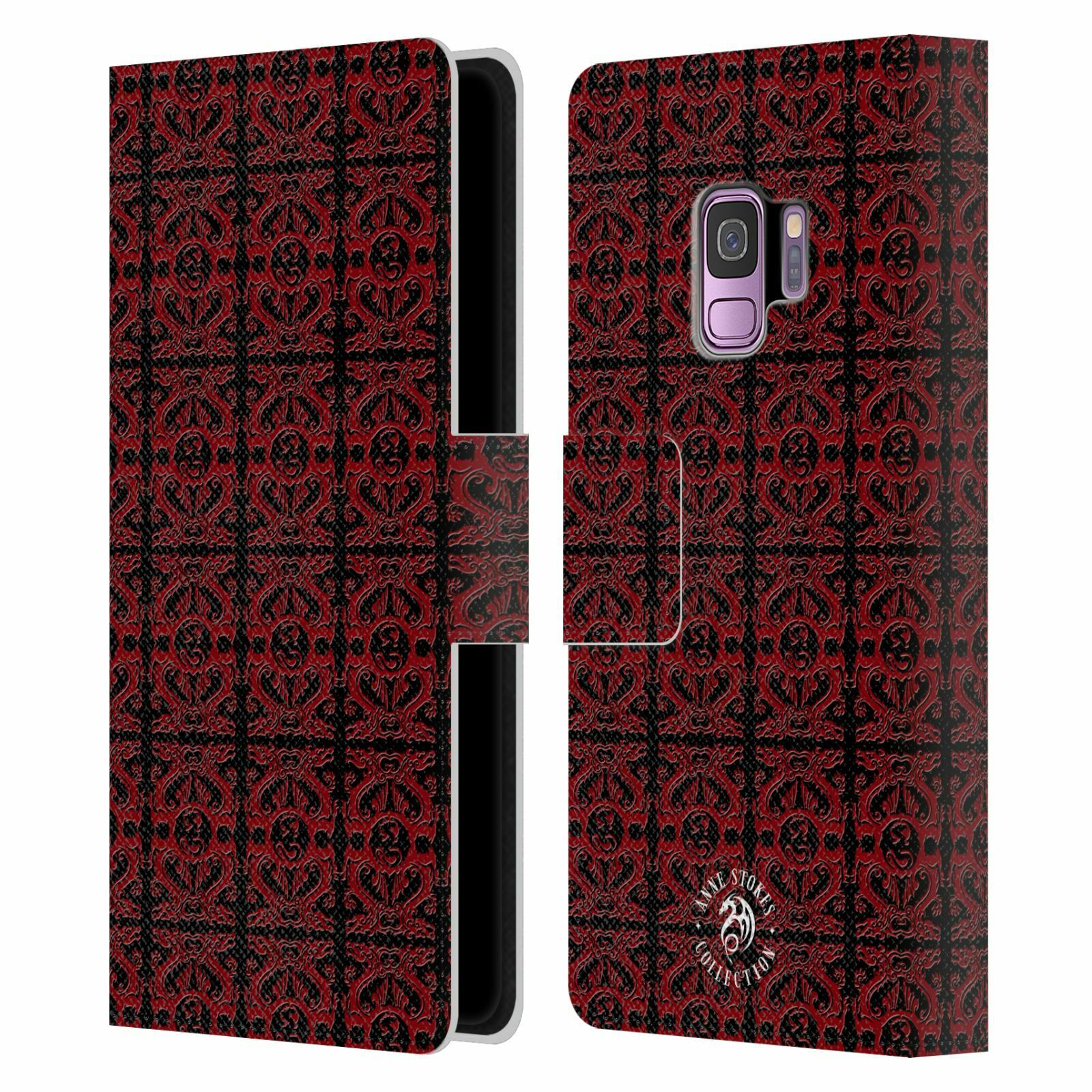 

OFFICIAL ANNE STOKES MOTIF PATTERNS LEATHER BOOK CASE FOR SAMSUNG PHONES 1