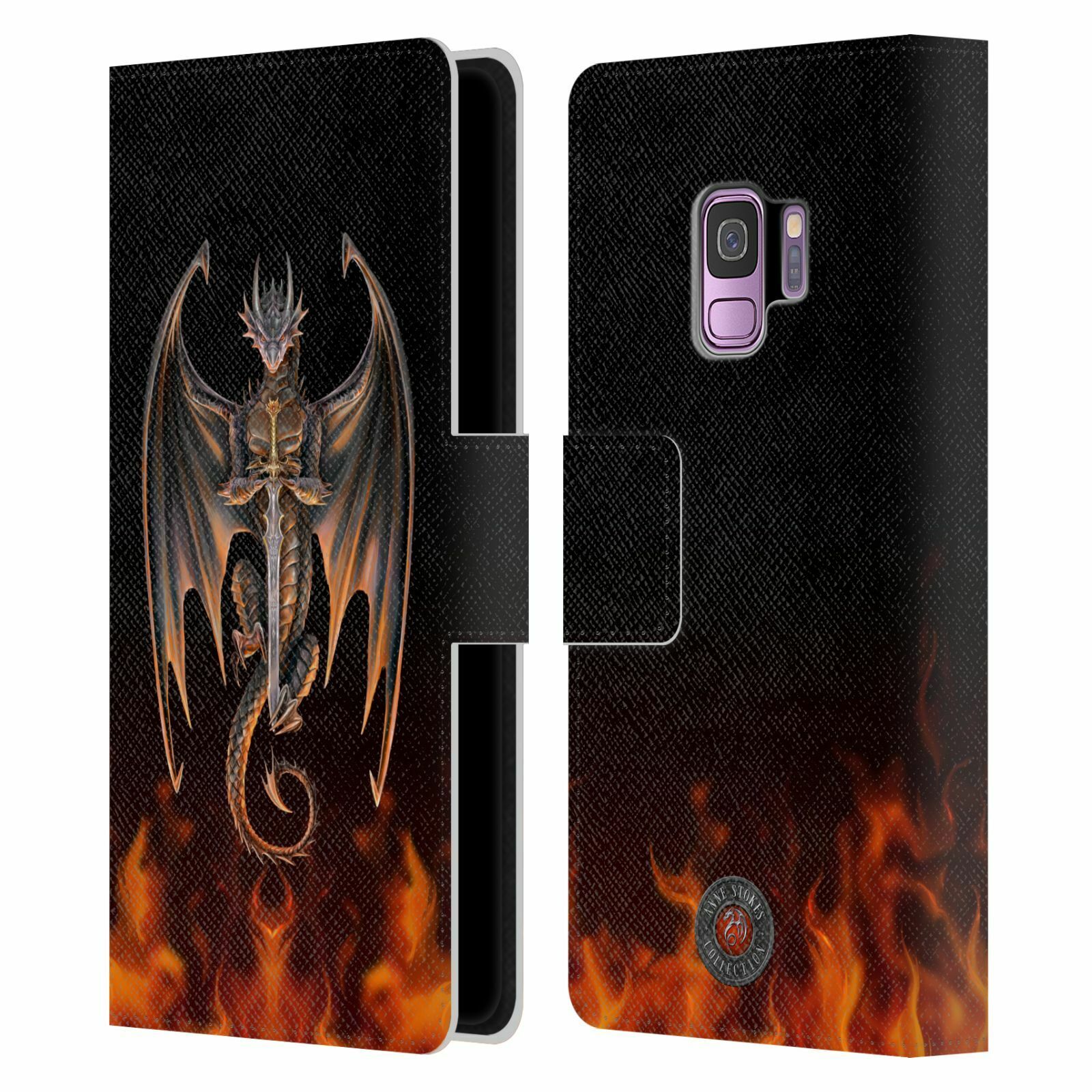 

OFFICIAL ANNE STOKES DRAGONS 4 LEATHER BOOK WALLET CASE FOR SAMSUNG PHONES 1